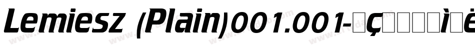 Lemiesz (Plain)001.001字体转换